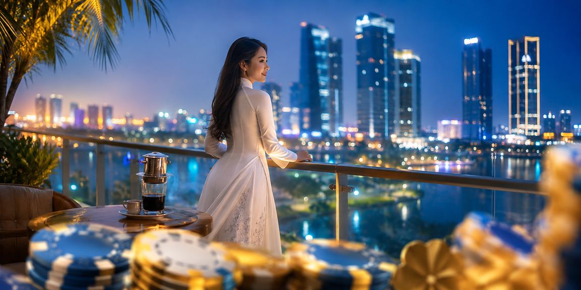 Người chơi Hà Nội tham gia cá cược và casino trực tuyến với trang phục áo dài truyền thống